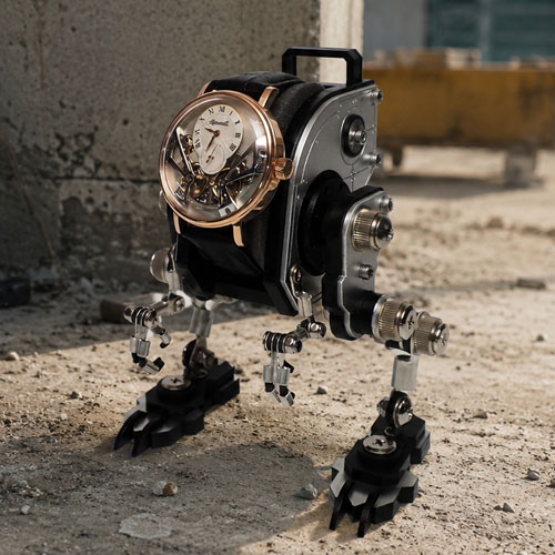 ROBOTOYS robot-inspired watch stand